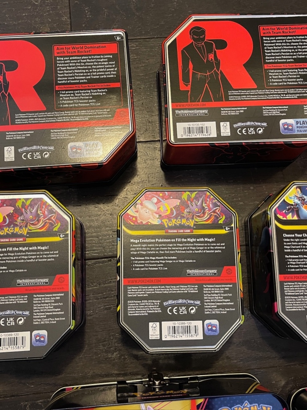 LOT OF 12 Pokemon TCG Empty Tins Collector Chest Lunch Box Mini Tin Storage - Picture 6 of 10